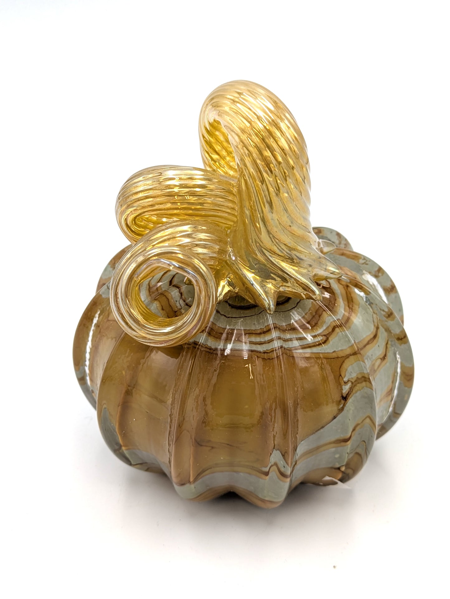 Handblown Glass Pumpkin by Karl Jones