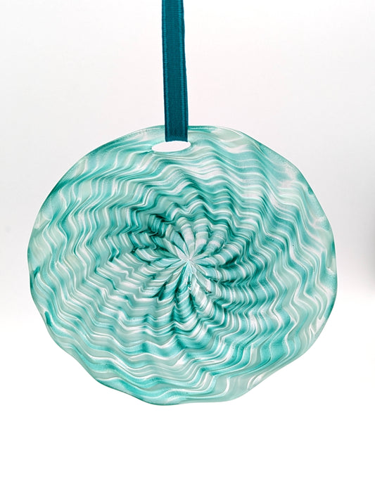 Handblown Glass Christmas Tree Ornament "Piccadilly"