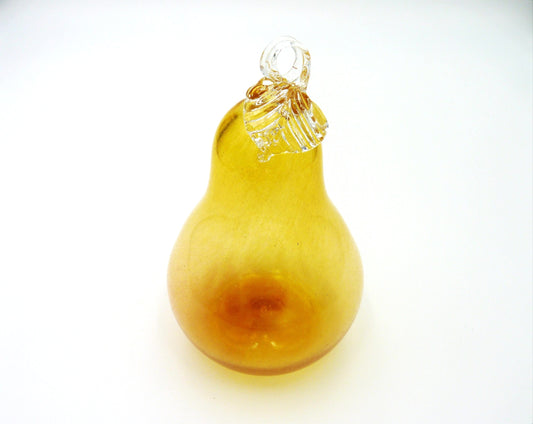 Handblown Glass Pear Ornament