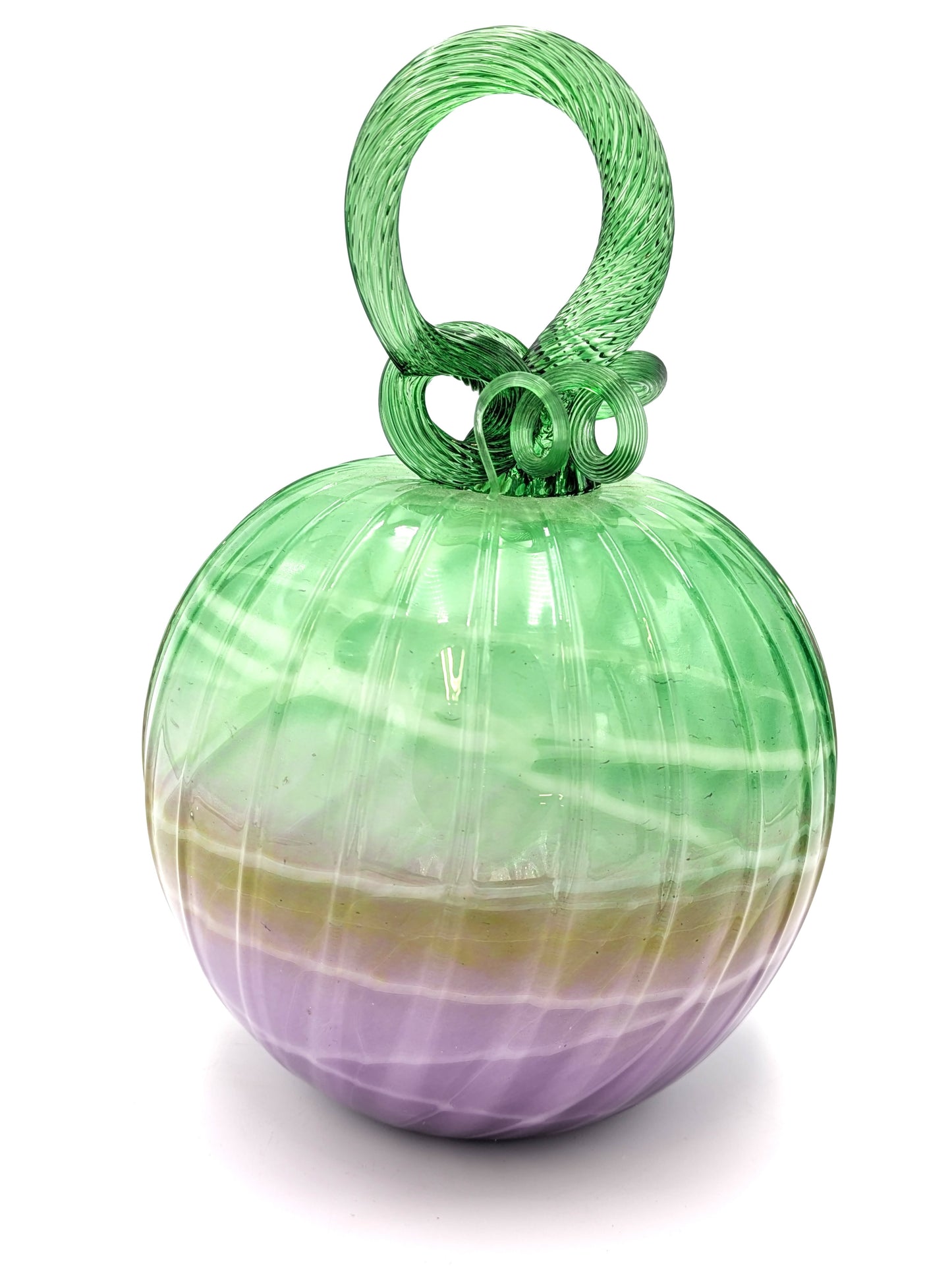 Handblown Glass Bog Pumpkin by McDermott