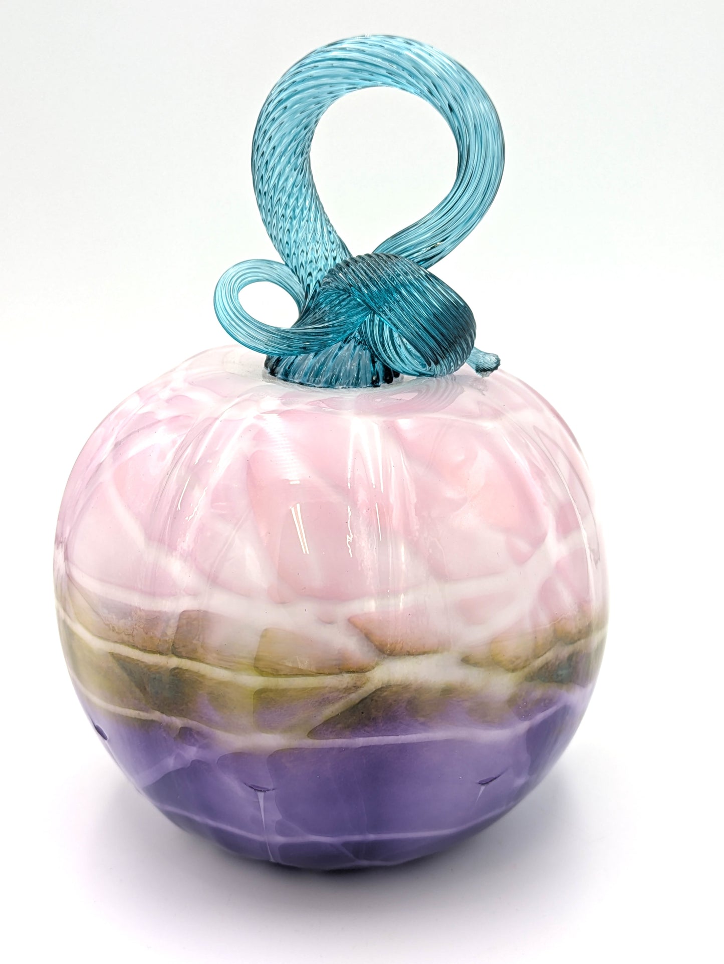 Handblown Glass Bog Pumpkin by McDermott