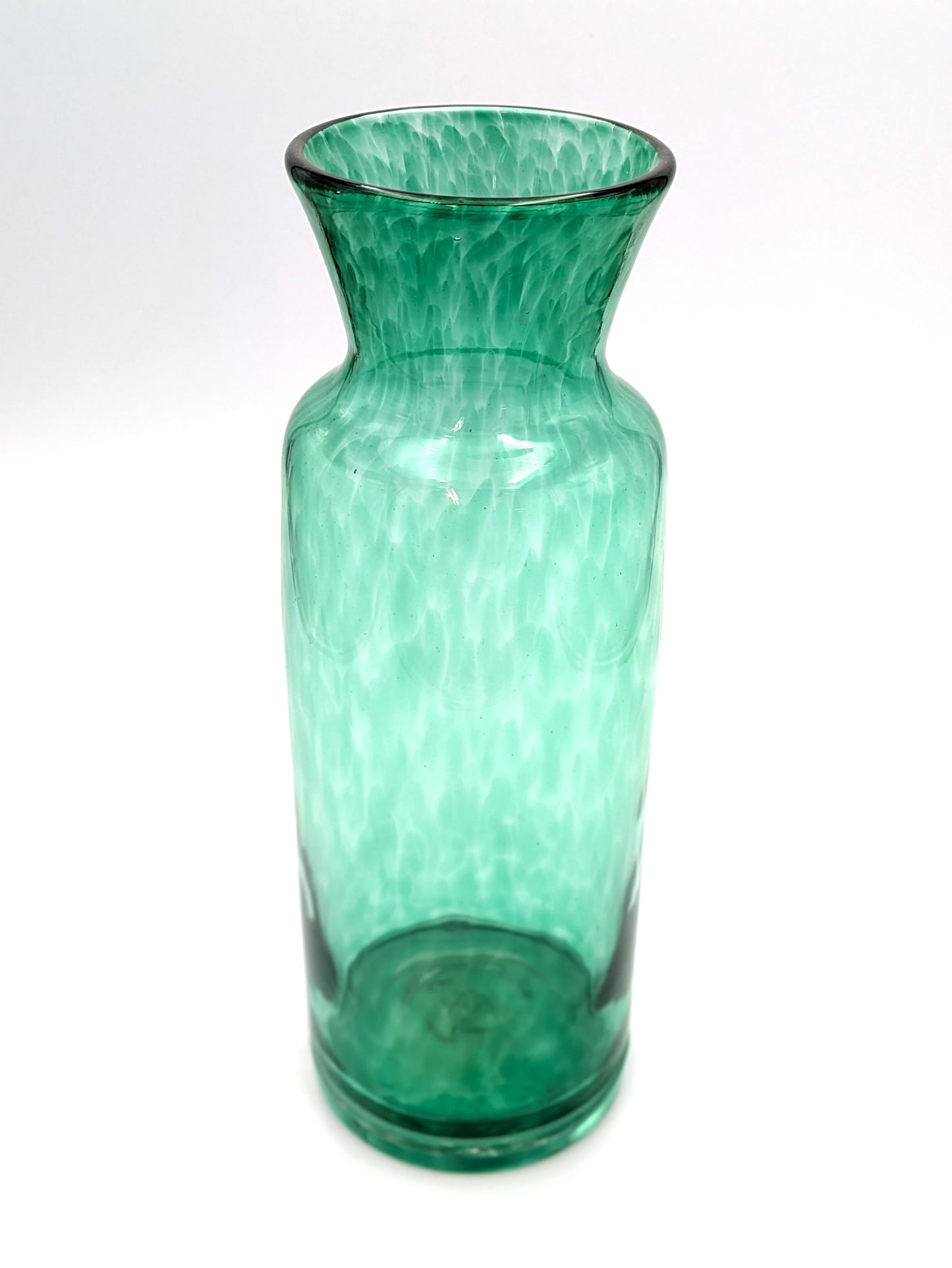 Handblown Sea Green Glass Vase by McDermott