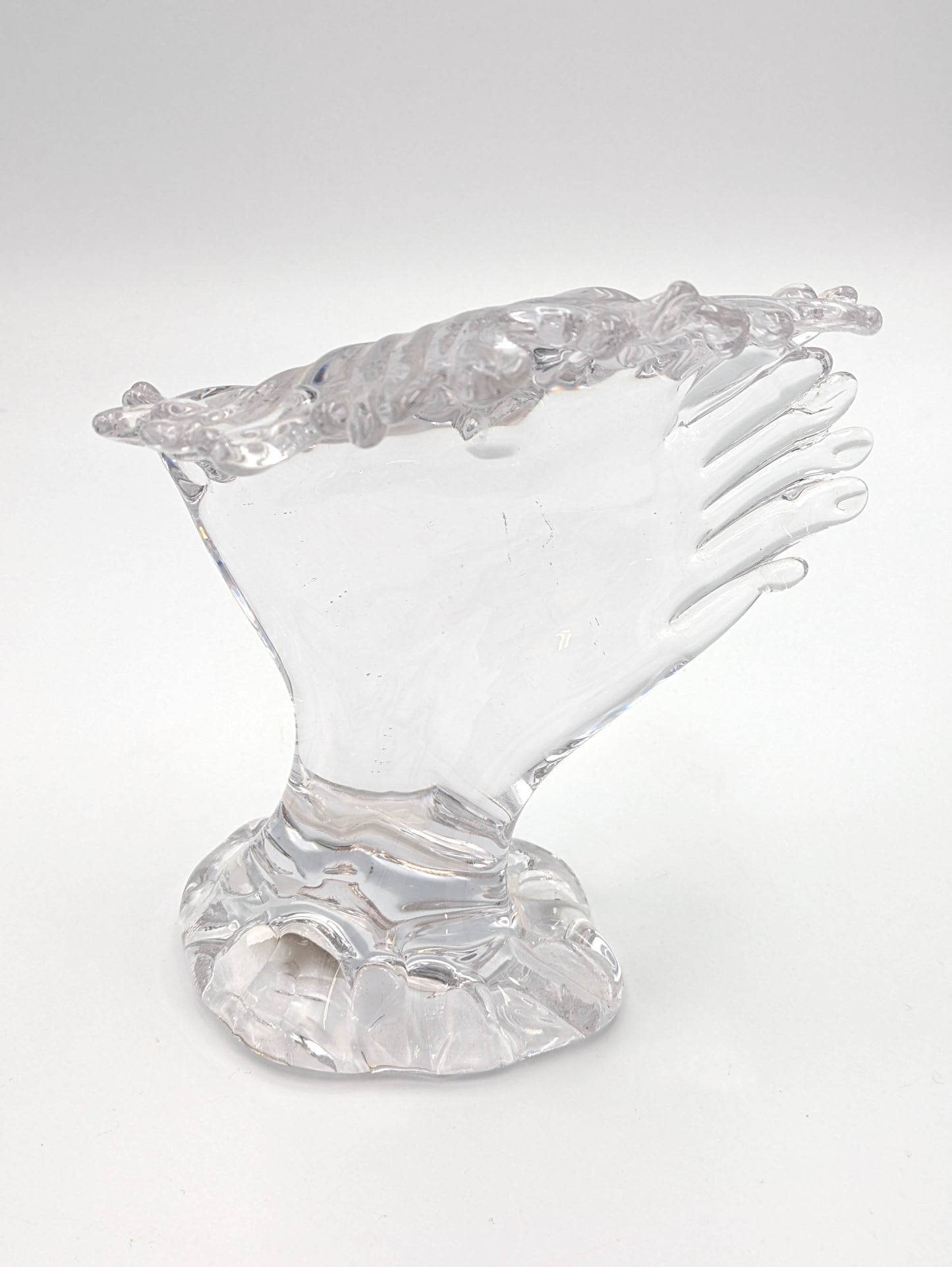 Handblown Glass Ocean Wave Clear by McDermott