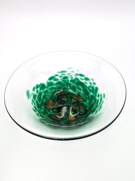 Mensch Gold and Green Dish