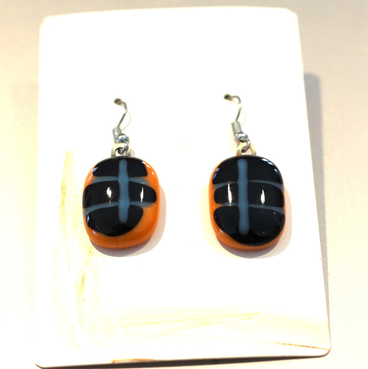 Zander Earring Orange / Black