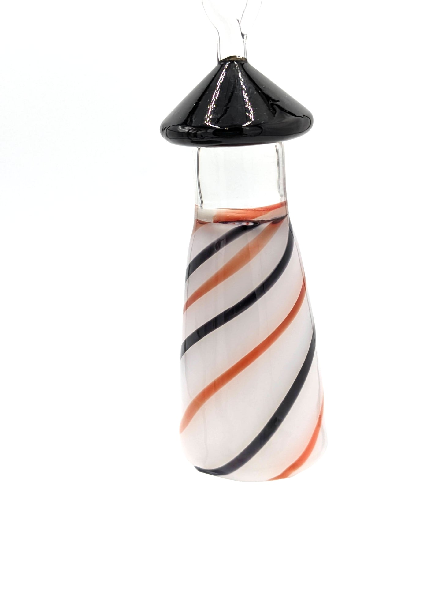 Handblown Glass Lighthouse Ornament