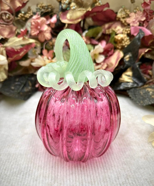 Serenade Glass Dark Pink Pumpkin - Medium