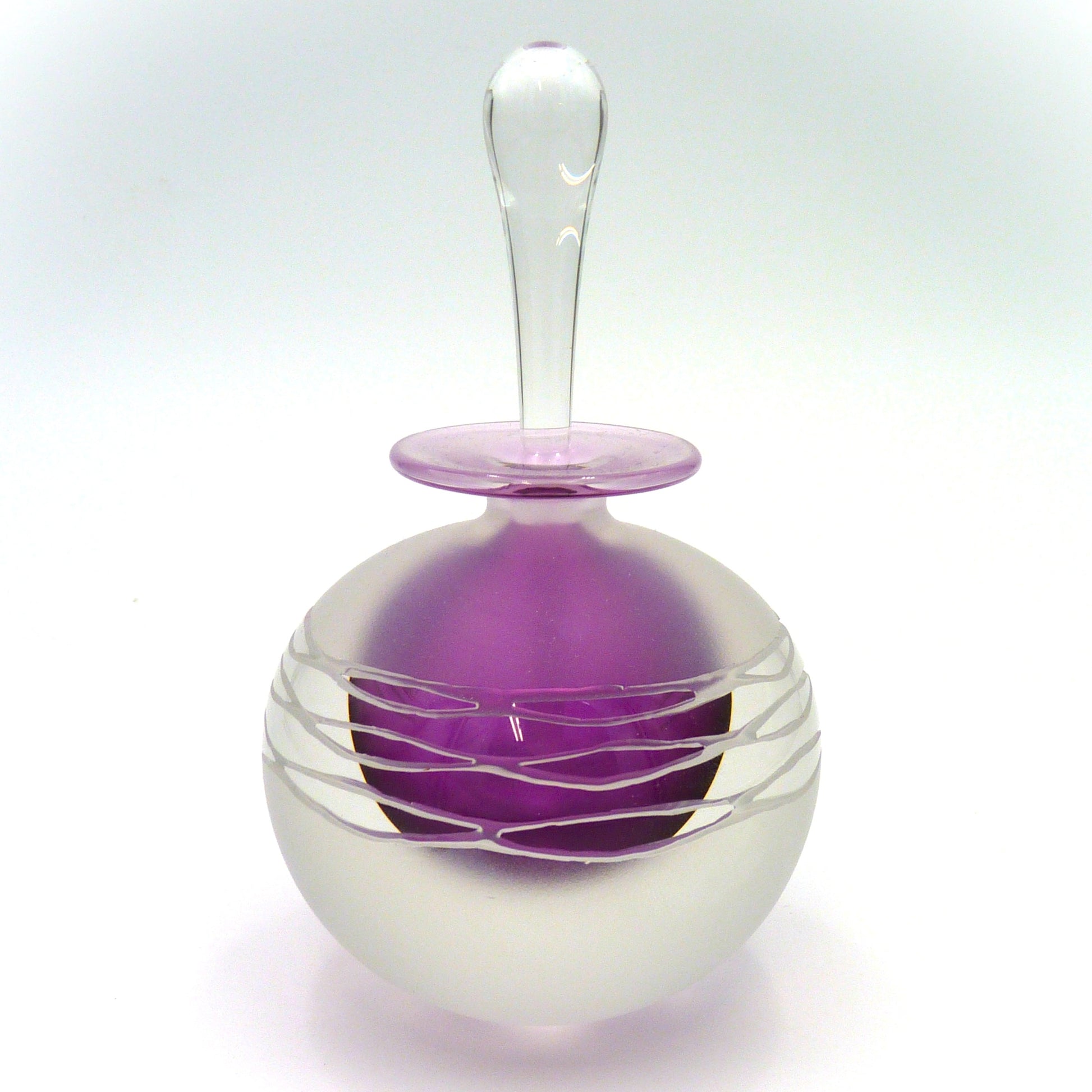 Perfume Bottle Purple – Sandwich Glass Museum - Main Image