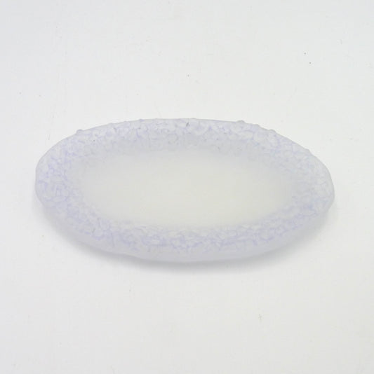 Small Oval Seafoam Dish Lavender