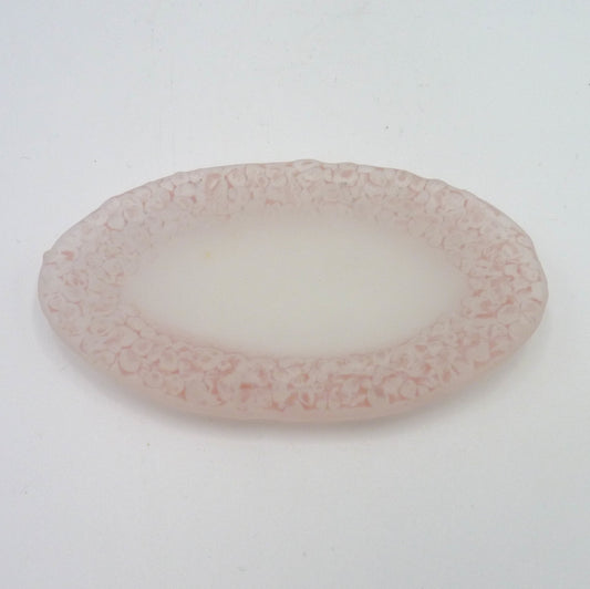 Small Oval Seafoam Dish Pink