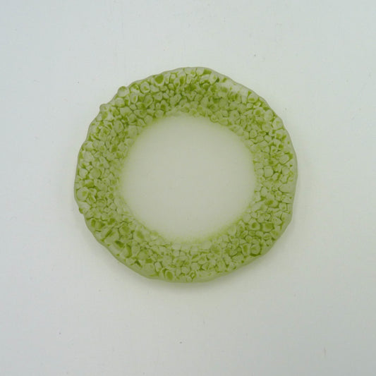 Small Round Seafoam Dish Grass Green