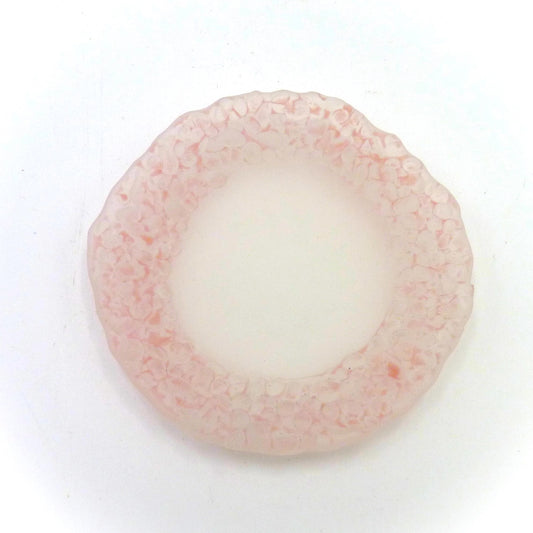 Small Round Seafoam Dish Pink