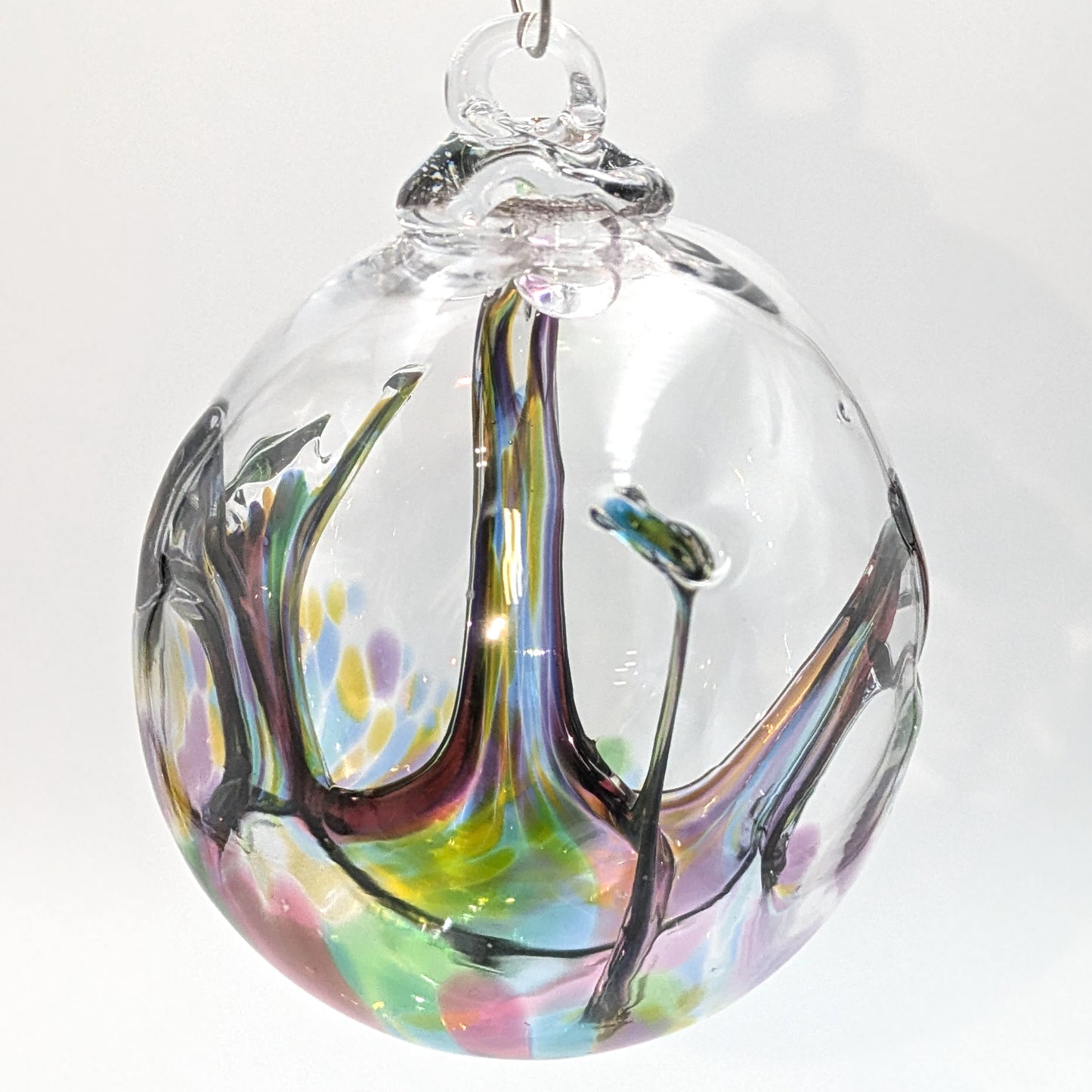 Witch Ball Blown Glass Ornament