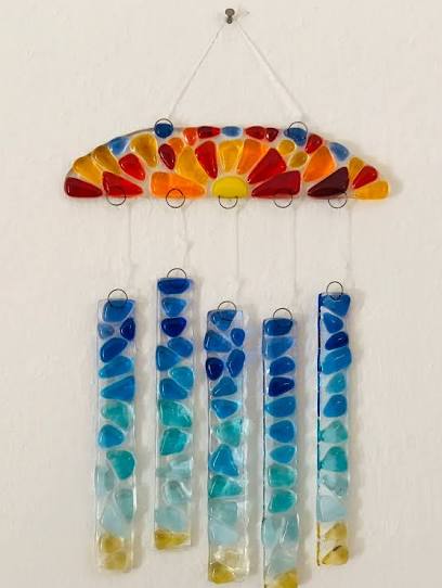 Ocean Inspired Wind Chime Fused Glass Workshop