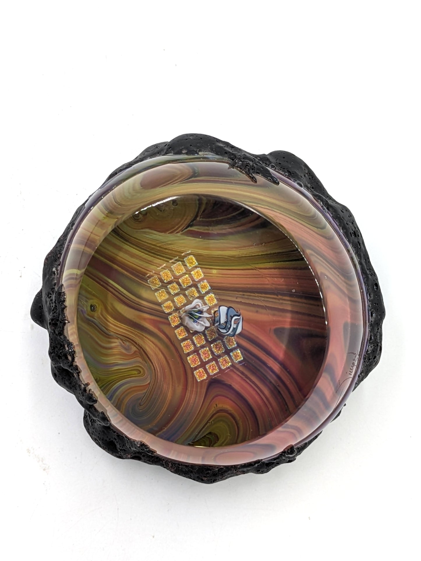 Handblown Glass Paperweight - Tektite #4.1.25