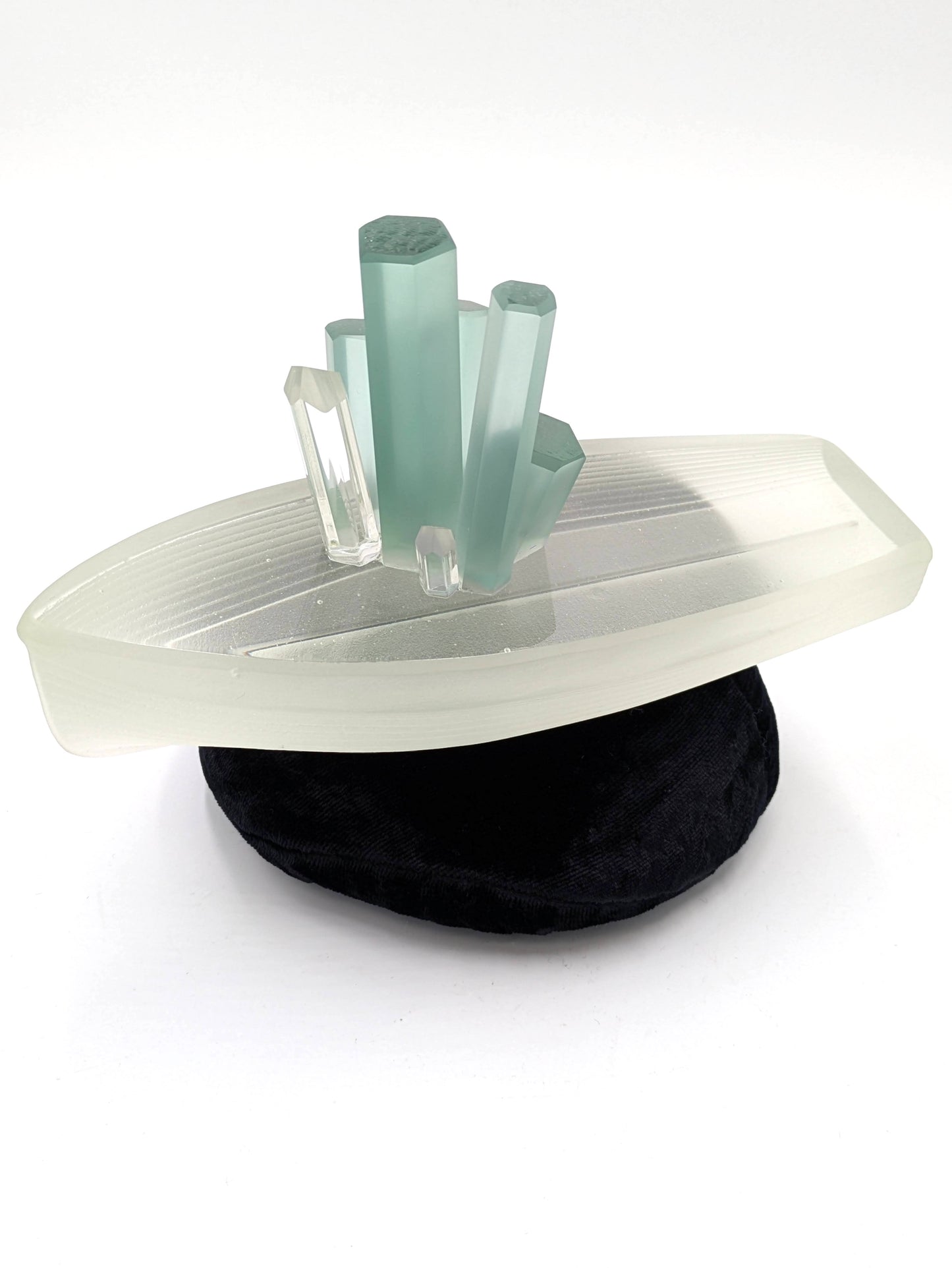 "Aqua Marine" Cast Glass Sculpture