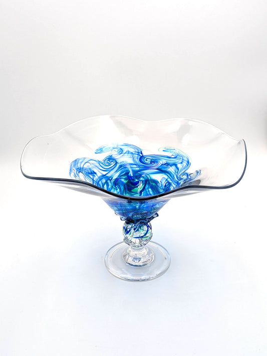 Handblown Glass "Splash" Bowl by Michael Magyar