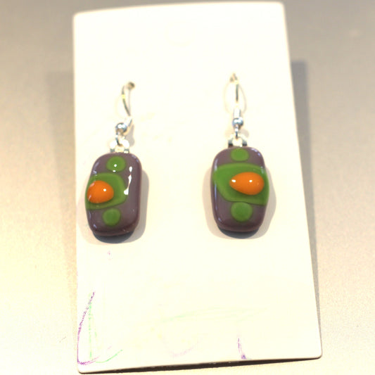 Zander Earring Lavender / Green / Orange