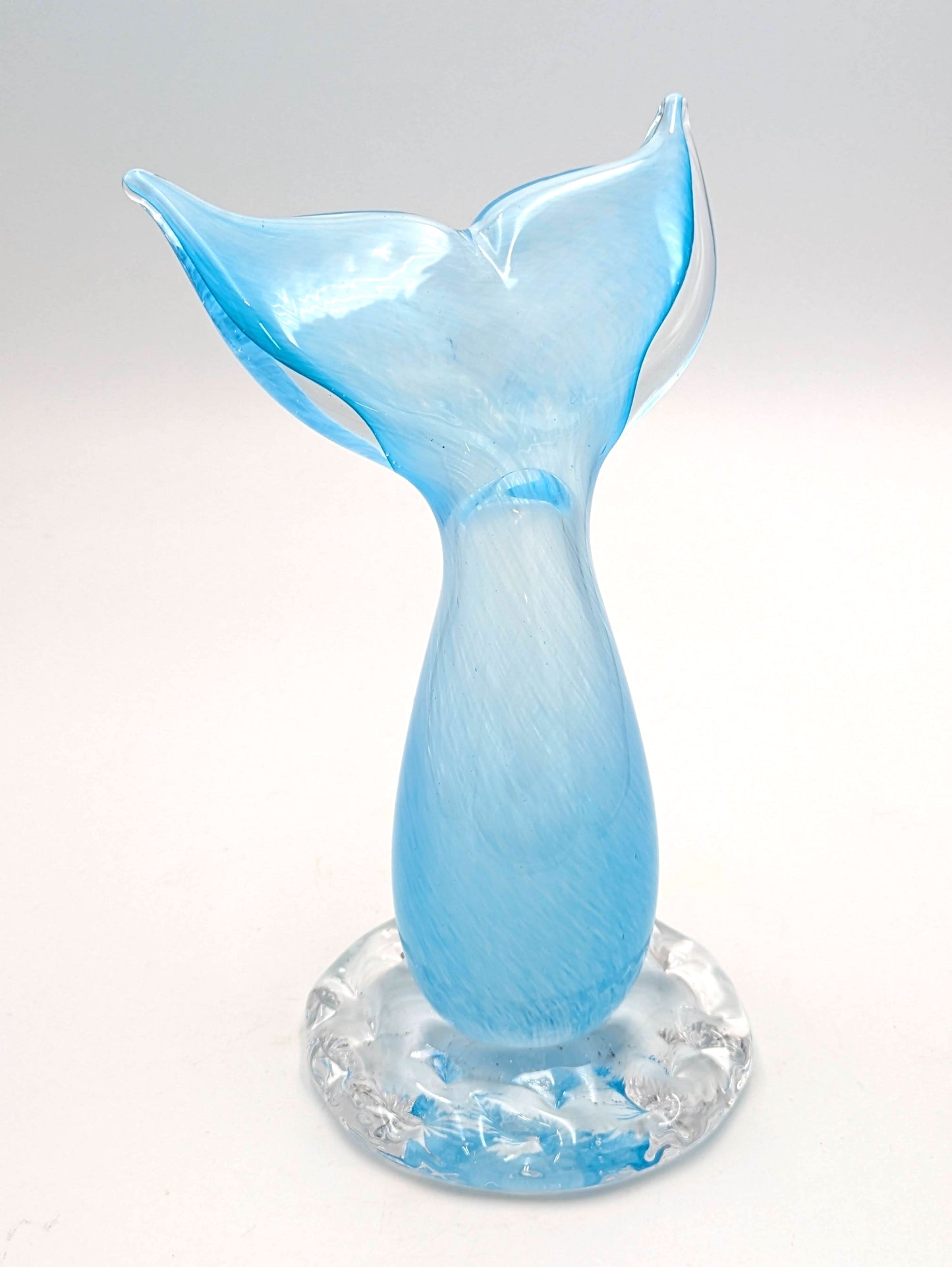 Handblown Glass Whale Tail by SGM Studio