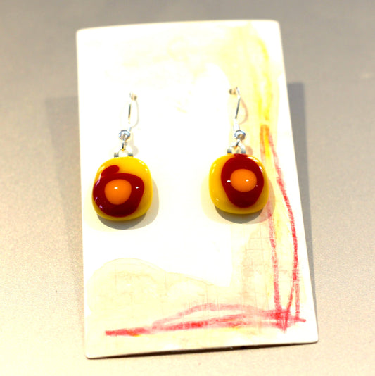 Zander Earring Yellow / Red