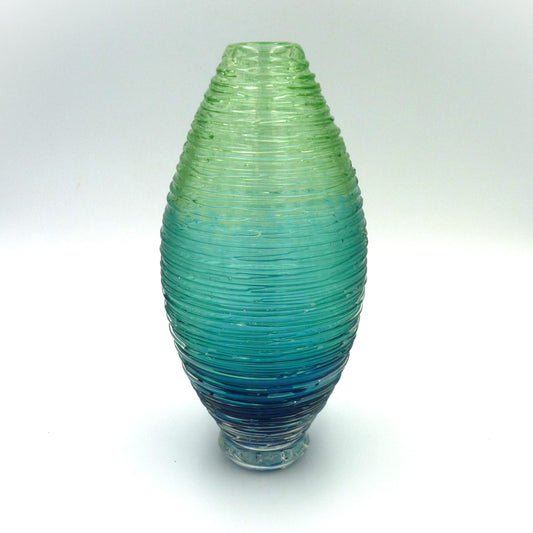 Large Shimmer Vase Blue